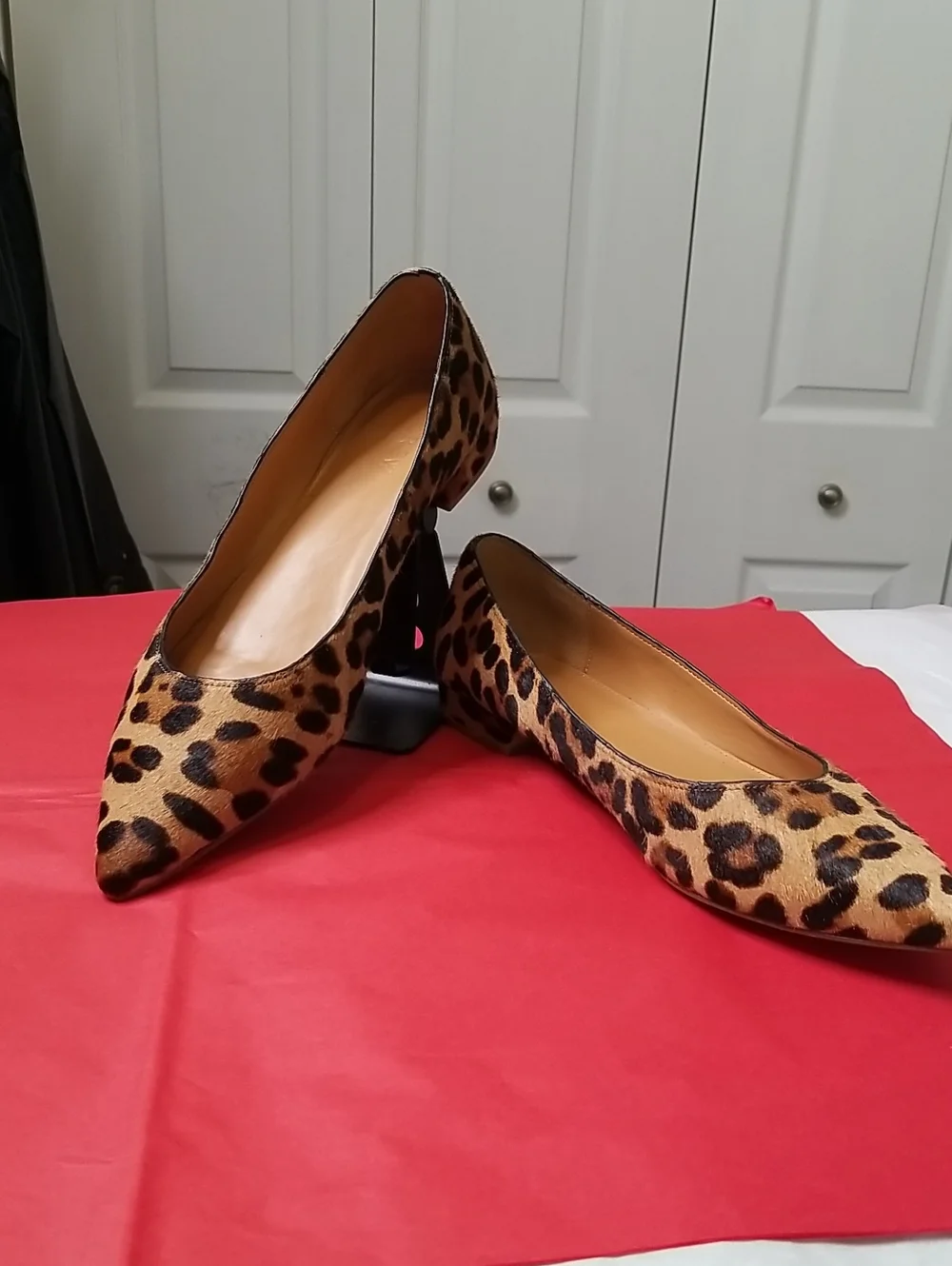 J. Crew womens leopard print slip on shoes size 9.5 EUC